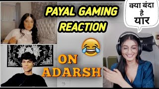 @PAYALGAMING reaction on adarsh uc OMEGLE funny VIDEO 😂🔥 | adarsh singh omegle funny videos #1