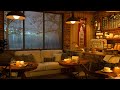 Cozy Coffee Shop 4K ☕ Smooth Jazz Music to Relax/Study/Work to