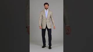 Onslow Jacket - Check Loro Piana Sand