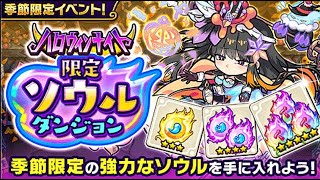 【ポコダン】ハロウィン限定ソウルダンジョン　上下経験値装備と一般装備　AUTOパーティー２組 #ポコダン