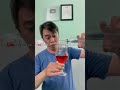 Ảo thuật nước trắng thành đỏ the glass🍷 water 💦 = colour magic trick makeba song shorts