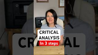 How To Do Critical Analysis In Three Steps Describe Interpret Evaluate Dissertation