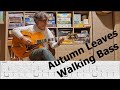 Autumn Leaves- Easy Jazz Fingerstyle Guitar Tutorial for Beginnersㅣ Tabs&Chords