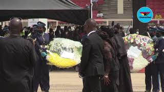 Nana Konadu Agyeman Rawlings pays last respect to husband