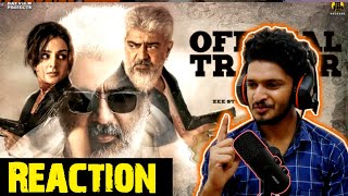 Thunivu Official Trailer Reaction | Ajith Kumar | H Vinoth | Zee Studios | Boney Kapoor | Ghibran