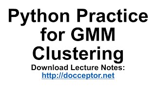 (Docceptor 머신러닝 7-5) Python practice for GMM Clustering