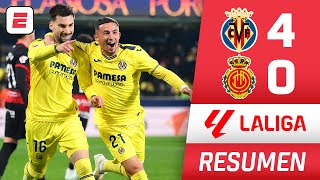 Villarreal GOLEÓ 4-0 al Mallorca con GOLES de Parejo, Pino, Baena y Costa | Resumen | La Liga