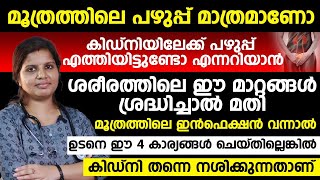 മൂത്രത്തിലെ ഇൻഫെക്ഷൻ വന്നാൽ ഈ 4 കാര്യങ്ങൾ ചെയ്തില്ലെങ്കിൽ കിഡ്നി നശിക്കുന്നതാണ് | urinary infection