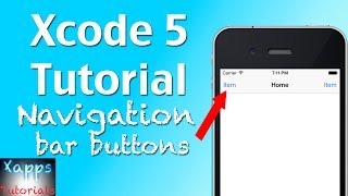 Xcode 5 Tutorial | Navigation bar buttons