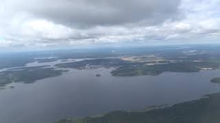 Wunderschöner Anflug auf Schweden