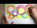 【夏アート】花火をスクラッチアートで描こうwithサクラクレパス how to draw fireworks with oil pastels diy scratch art