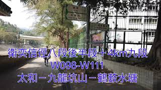 衛奕信徑八段後半＋4km 九段 W098-W111(太和－九龍坑山－鶴藪水塘)