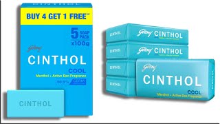 Cinthol Cool Soap, 100g (Pack of 5) | with Icy-cool Menthol | Soaps For Bath | Grade 1 Soap - Review