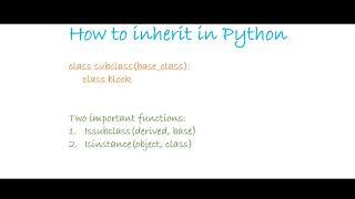 Python Advanced Training - Tutorial 2 - Inheritance with examples