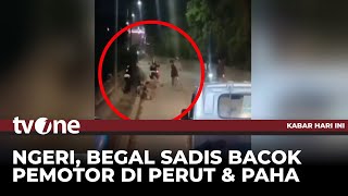 Video Amatir Kawanan Begal Sadis Membacok Seorang Karyawan di Jembatan | Kabar Hari Ini tvOne