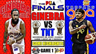 Full Highlights: GINEBRA vs TNT FINALS GAME 1 | 2020 PBA Philippine Cup November 29, 2020