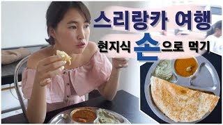 스리랑카 여행 현지식 손으로 먹기! 남인도 음식 도사와 커리 먹방