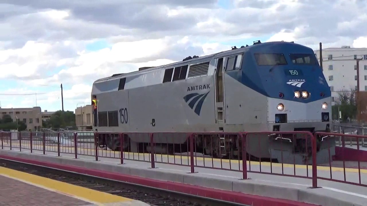 New Amtrak Locomotives At Albuquerque Station - YouTube