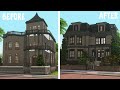 The Goth's Manor || Renovating Base Game || The Sims 4: Speed Build