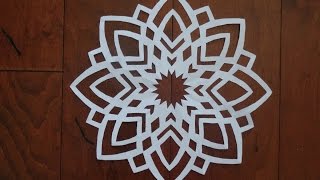 Paper snowflake challenge 2- Detailed tutorial- Advanced level - Can YOU do it?