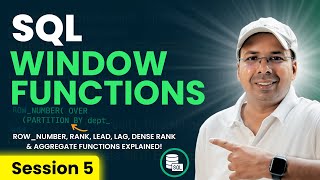 Master SQL Window Functions | Window Aggregate Functions Part 1 | SQL Tutorial
