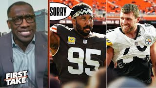 Shannon reacts to Browns' Myles Garrett saying Steelers' T.J. Watt should 'apologize' for DPOY snub