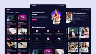 Build a Responsive Education/School Website using HTML CSS & JavaScript | Complete Tutorial