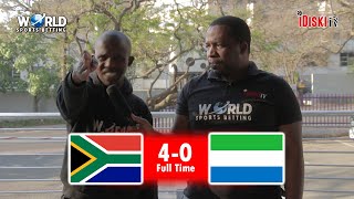 Bafana Bafana 4-0 Sierra Leone | Mshishi Proving South Africans Wrong | Junior Khanye