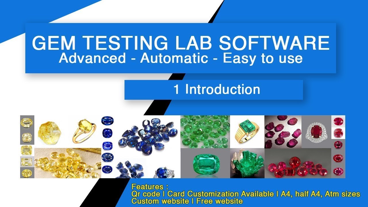 Gem Testing Lab Software Qr Website Gemological Lab Software Youtube