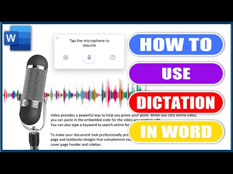 How to use dictation in Word | MS Word Tutorials