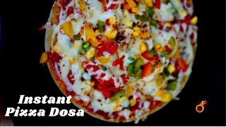 ചടപടാന്നൊരു രുചിയൂറും പിസ്സ ദോശ| Instant Pizza Dosa | Dosa Pizza | Vegetable Pizza Dosa |Ep:823