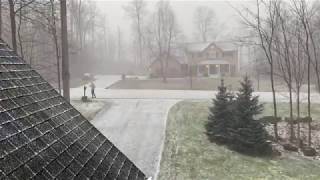 Timelapse of DANGEROUS SNOW SQUALL! (Marcellus NY)