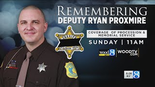Memorial service to be held for Deputy Ryan Proxmire