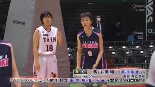 2017高校女子バスケウィンターカップ　3回戦　大阪桐蔭　ｖｓ　湯沢翔北　第２Ｑ