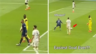 Kylian Mbappe scored the Easiest Goal vs Stupid Goalkeeper!! 🇲🇫⚽😂