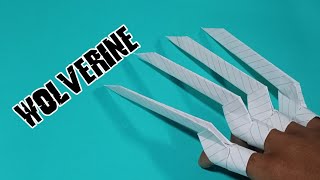 tutorial to make wolverine claws out of paper - easy origami