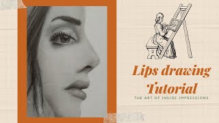 How to draw Realistic lips easy step by step tutorial for beginners| Draw and shade lips easily