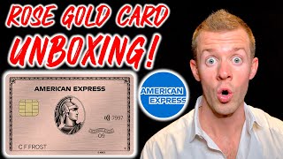 I got the AMEX ROSE GOLD CARD! *UNBOXING*