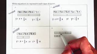 Representing Fractional Increases:Decrease with Tape Diagrams and Equations