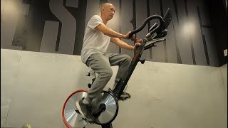 KEISER M3I INDOOR CYCLE SPIN BIKE EXERCISE BIKE REVIEW AND DEMONSTRATION FITNESS STATIONARY BIKES