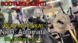 BOOTLEG ALERT!! Review \u0026 Comparison — Play Arts Kai NieR: Automata 2B (Deluxe Version) Knockoff/KO