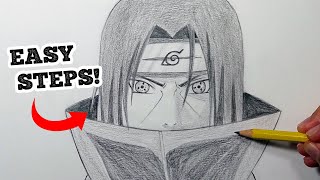 How To Draw Itachi Uchiha For Beginners! Easy Tutorial! | Doovi