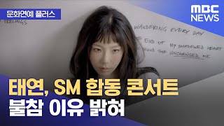 [문화연예 플러스] 태연, SM 합동 콘서트 불참 이유 밝혀 (2025.01.08/뉴스투데이/MBC)