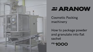 How to package powder and granulate into flat sachet | Cosmetic Packing machinery | fs1000