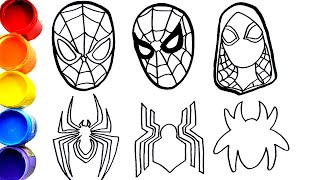 🔴🔴 HOW TO DRAW Spider-Man: across the spider-verse - Sipidreman 2 - faces, logos
