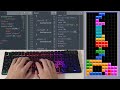 ASMR Programming - Tetris Game (No Talking)