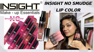 *NEW* INSIGHT COSMETICS NO SUDGE LIP COLORS || 7 SHADES || REVIEW \u0026 SWATCHES