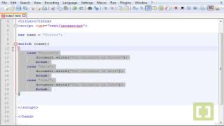 JavaScript - Lesson 49: Switch Statement