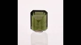 Genuine Faceted Moldavite Octagon 3 ct