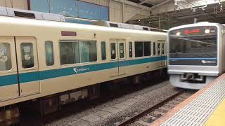 小田急電鉄3000形3087F　快速急行小田原行き　新百合ヶ丘駅到着